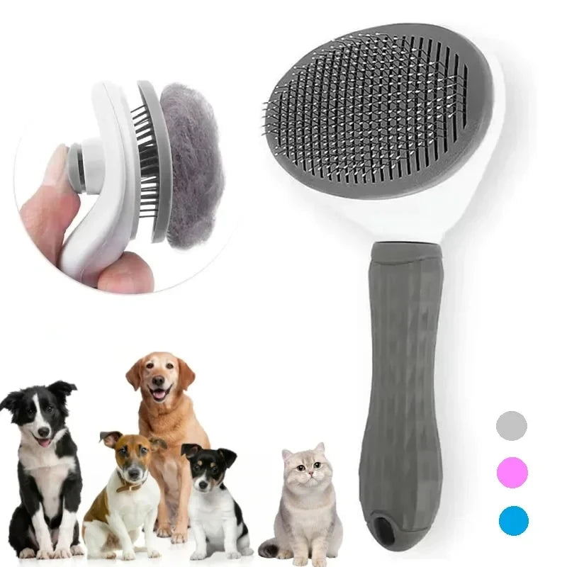 Eco-Friendly Self-Cleaning Pet Dematting Comb for Dogs & Cats