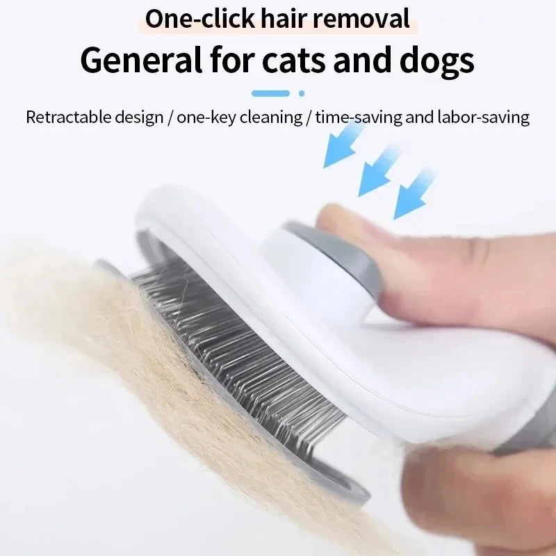 Eco-Friendly Self-Cleaning Pet Dematting Comb for Dogs & Cats