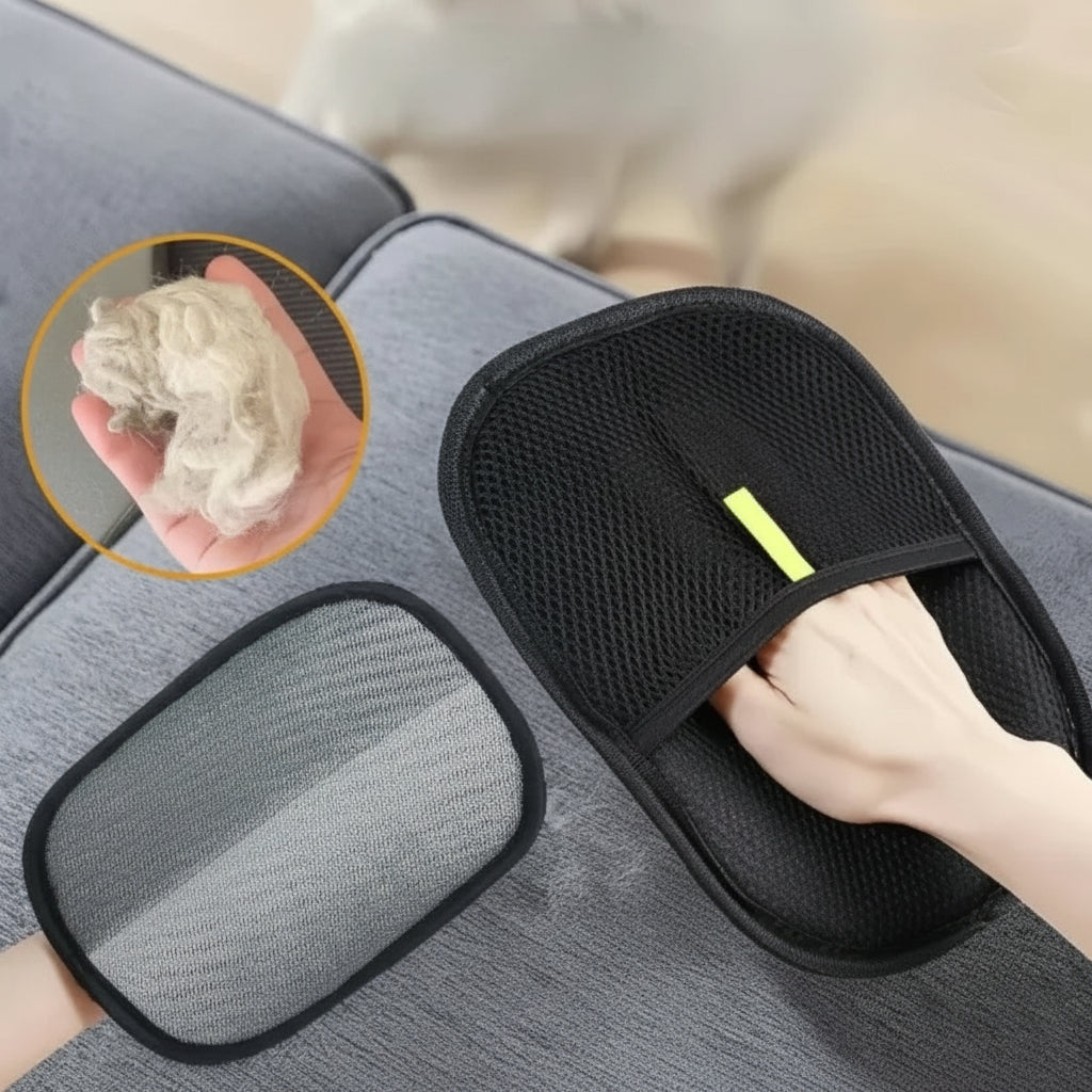 Eco-Friendly Pet Hair Remover Gloves – Dog & Cat Cleaning Brush