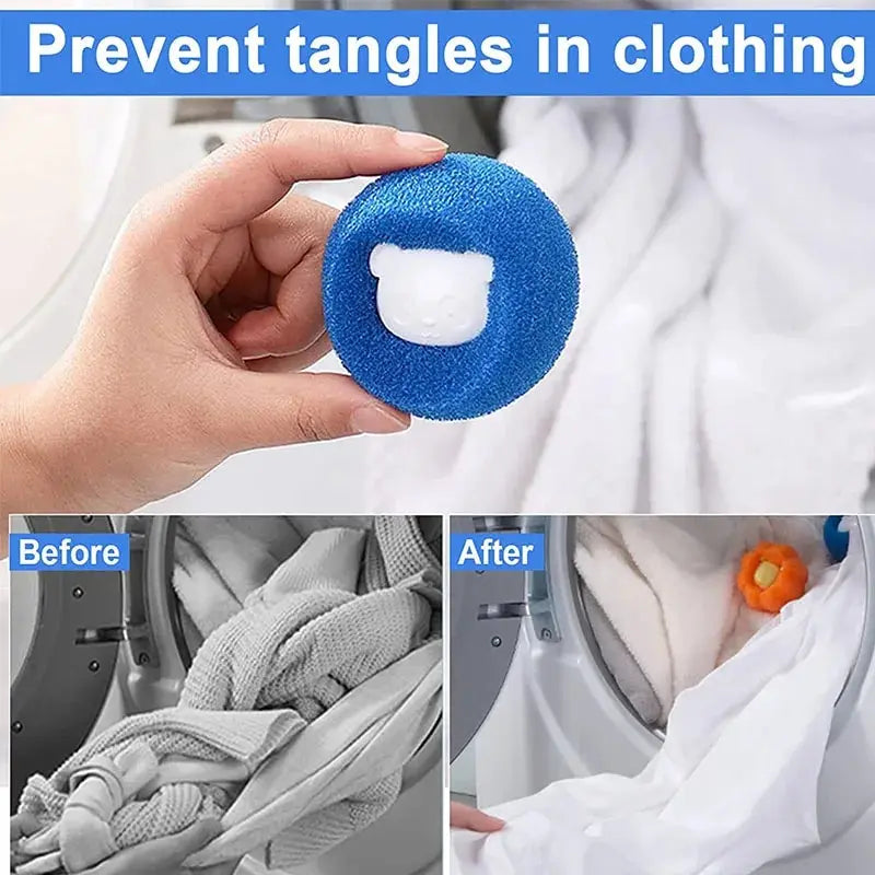 Eco-Friendly Pet Hair Remover Ball – Reusable Laundry Filter
