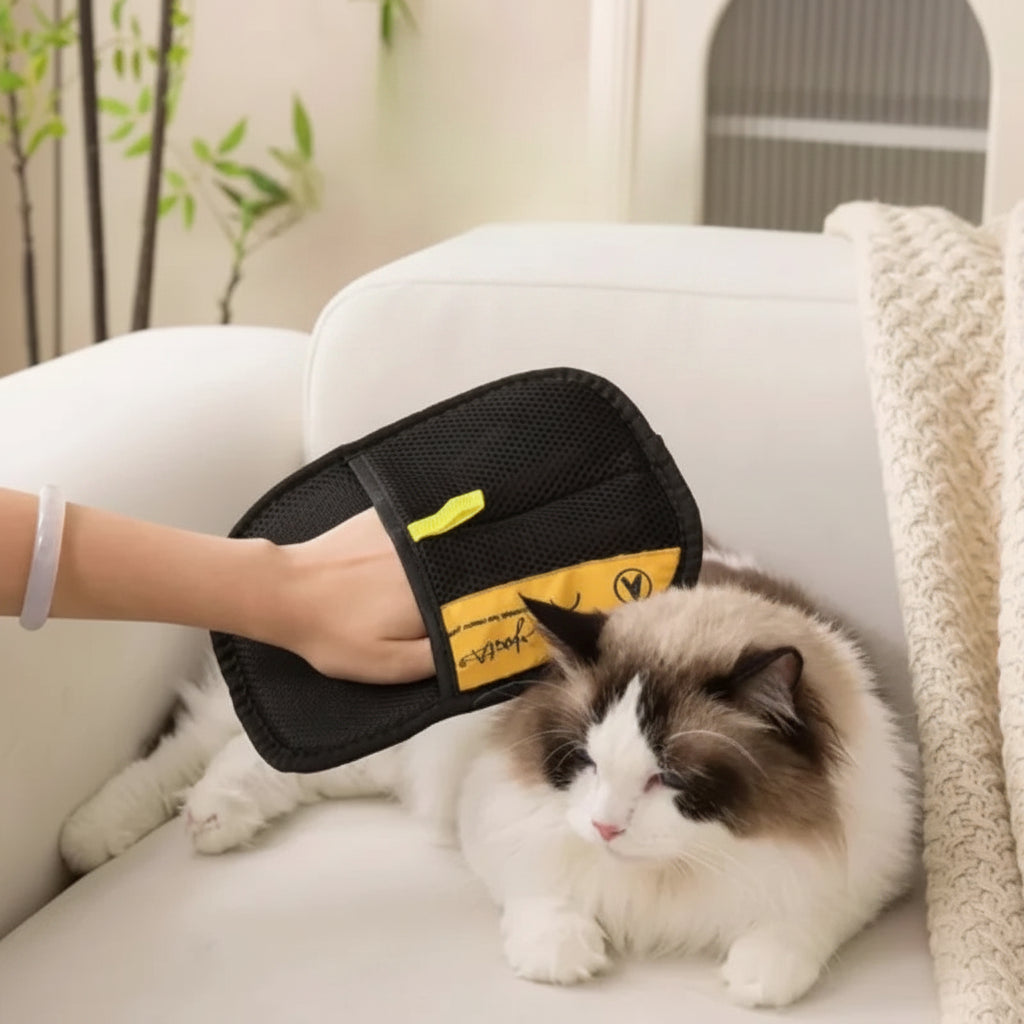 Eco-Friendly Pet Hair Remover Gloves – Dog & Cat Cleaning Brush