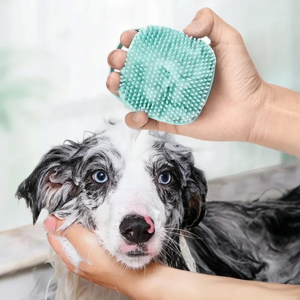 Eco-Friendly Silicone Pet Bath Massage Gloves for Dogs & Cats