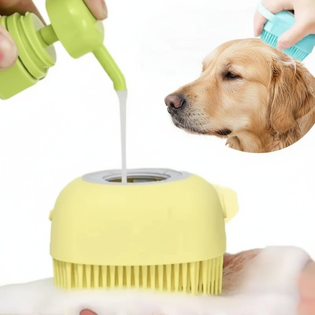 Eco-Friendly Silicone Pet Bath Massage Gloves for Dogs & Cats